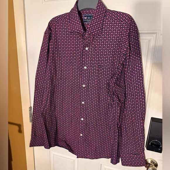 Crab button up shirt 🦀 - See measurements in pics - Picture 2 of 9